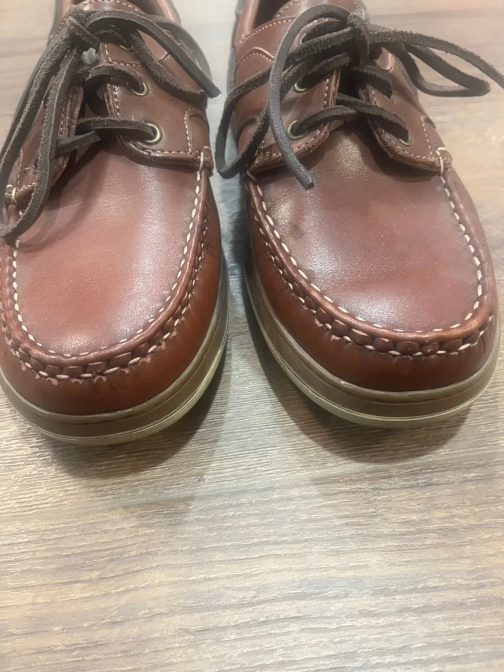 Allen Edmunds | Eastport brown leather boat shoes Men’s size 9 D summer EUC